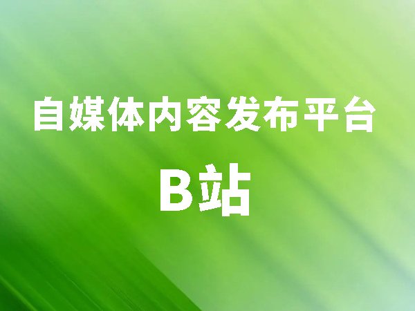 自媒體內(nèi)容發(fā)布平臺（一）B站